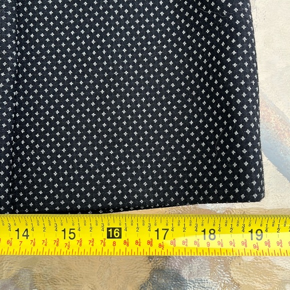 NWOT Holt Renfrew Wool Blend Fitted Blazer & Skirt Set Black with Grey Pattern - Picture 16 of 16